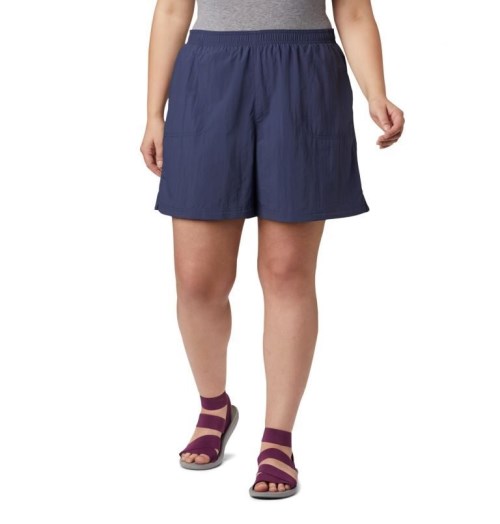 Columbia Sandy River Shorts Dame Marineblå | Plus Size 63048F